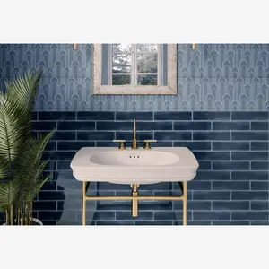 Chanelle Sapphire Blue 3x12 Glossy Ceramic Tile