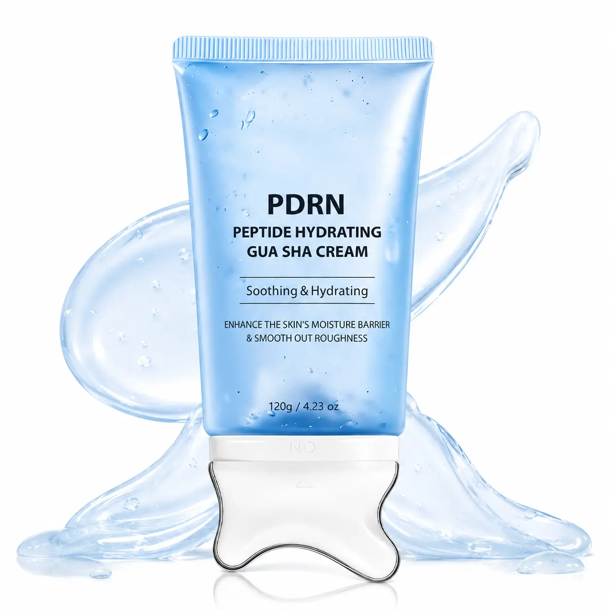 JOGIWOGI PDRN Peptide Moisturizer Cream with Gua Sha, Firming Face & Neck Cream for Skin, Korean Skincare AM/PM 4.23 fl oz - 120g