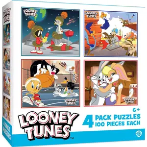 Looney Tunes 4-Pack 100 Piece Jigsaw Puzzles