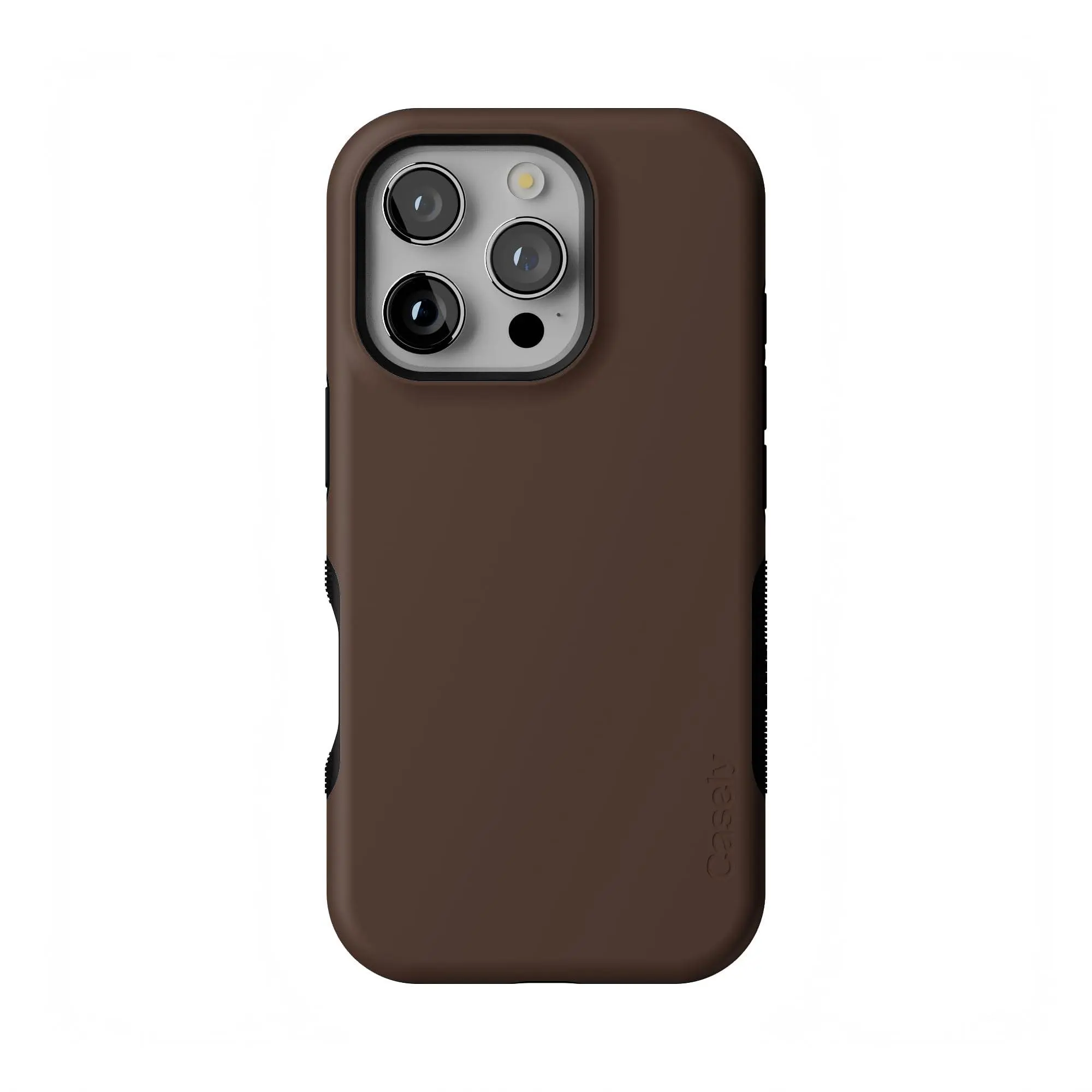 Casely iPhone 16 Pro Case | The Boyfriend Collection | Espresso Brown | Bold Protective Design | Compatible with MagSafe