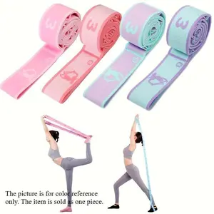 1pc Yoga Stretch Band, Exercise Exercise Resistance Band for Dance, Gymnastics, Exercise, Pilates Stretch Band, Elastic Sport Band, Fitness Training Band