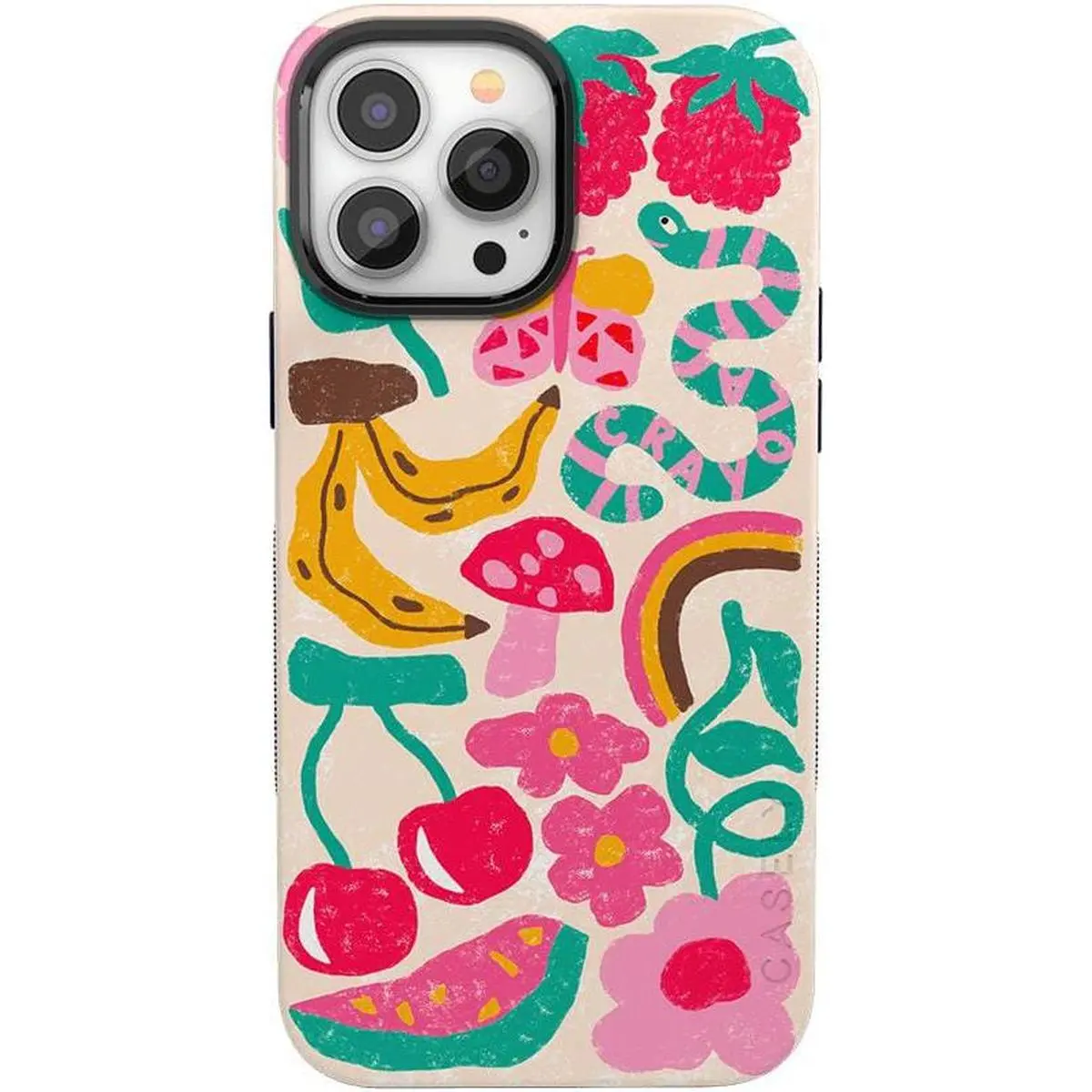 Casely iPhone 13 Pro Max Case | Doodle Bug | Crayola Crayon | Bold Protective Design | Compatible with MagSafe