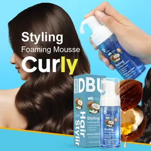 DBUTY Professional Curl Care Mousse, 72 Hour Long-Lasting Hold, Fluffy Cloud-Like Texture, Repair Split Ends, Suitable for No-Wash Styling