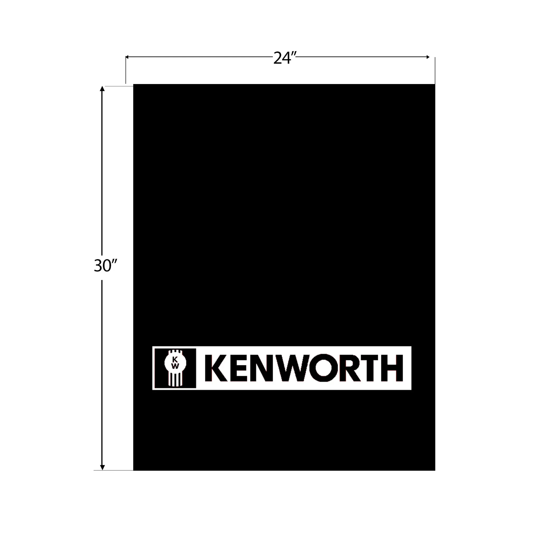 National Truck Parts Kenworth Mudflaps, Automotive Car Exterior Accessory, Prevents Ice and Mud Buildup
