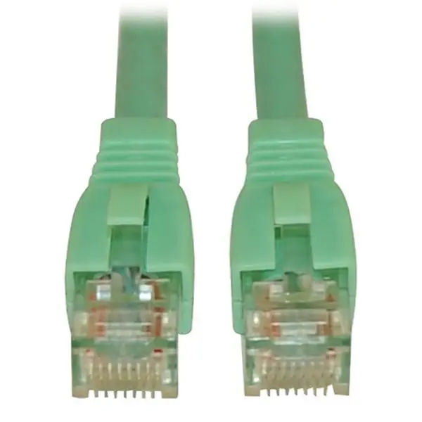 Tripp Lite TRL-N261-020-AQ 20 ft. Augmented Cat6 Snagless 10G Certified Rj45 Male to Male Patch Cable - Aqua