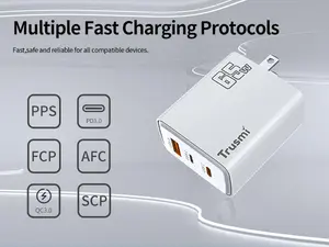 PD65W A+C+L (supports L TO C charging) charger (US), white