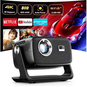 【Mother's Day Gifts】2026 C5 Projector  tiktok made me buy it mini usable products  cool tech gadgets 800 ANSI Lumens Android 11.0 Dual Wi-Fi 6 4K Decoding Autofocus 180° Rotation Built-in Speaker Free Screen Mirroring Portable Home Theater,, Device, Audio