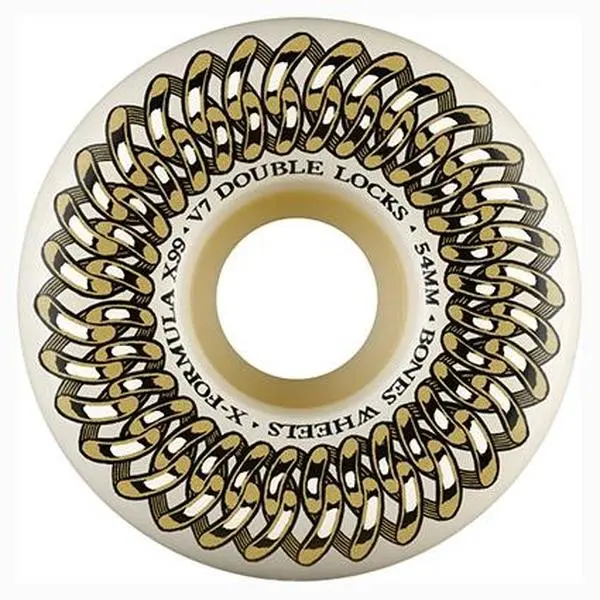 Bones XF Double Lock V7 99A Skateboard Wheels - Bones Wheels Factory, Great Value, Super High Rebound, Smooth and Fast, Better on Body, Unique Blend Of High Performance Materials