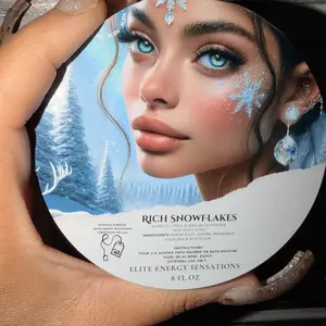 Baked Butter Papaya Pudding |  Fluffy Light Bubble Bath Scented Salt Shimmer Scrub