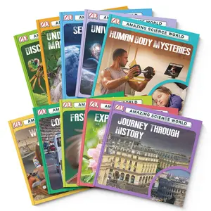 Science Knowledge Library: Amazing Science World Kids Book Set — Animals, Insects, Space, Technology, Nature & History