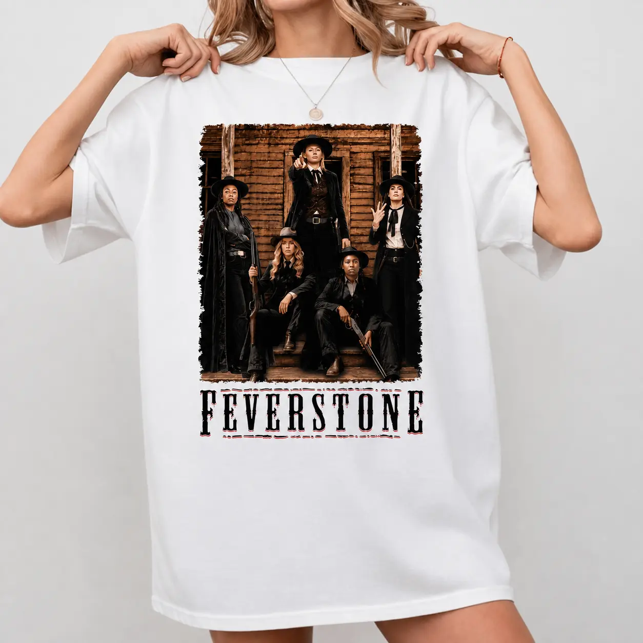 FeverStone Vintage T-Shirt, Sophie & Caitlin Basketball Shirt, Retro Western Graphic Tee