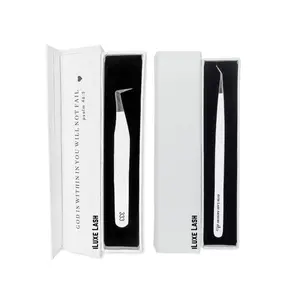 Angel Tweezer Duo| 90 Degree (non fiber) + Tiny Tip Isolation Eyelash Tweezer