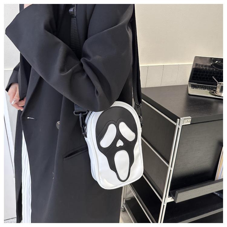 New Halloween Skull Bag | Cute Ghost Crossbody for Women | Quirky Shoulder Phone Bag | Christmas Mini Square Purse | Spooky Trendy Aesthetic