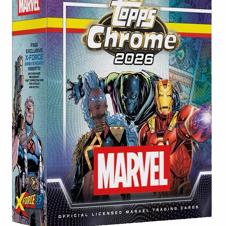 2026 Topps Chrome Marvel (Fine 1 #’d parallel & 2 X-fractors per box!)