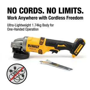 DeWalt DCG405-125 20V Cordless Angle Grinder with 125mm Cutting Disc for Metal and Concrete Multi-Function Electrician Tool Set professional power max brushless electric mini