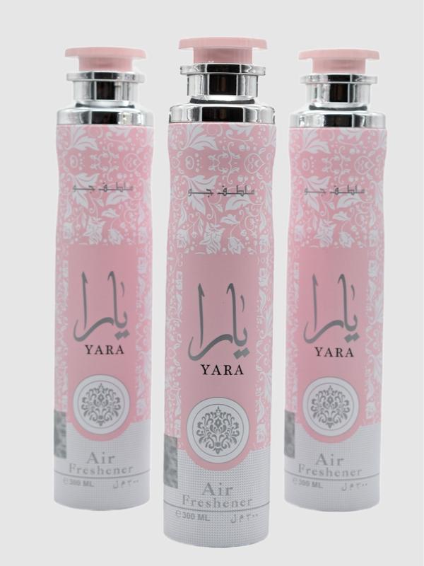 Lattafa Yara Air Fresheners (Pack of 3) - 300ml Bundle Pack for Home and Car Odor Elimination