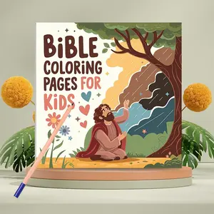 Bible Coloring Book for Adults, 1 Count Bible Themed Creative Coloring & Graffiti Art Notebook, Bible Coloring Pages, Arts & Crafts Book without Colored Pen