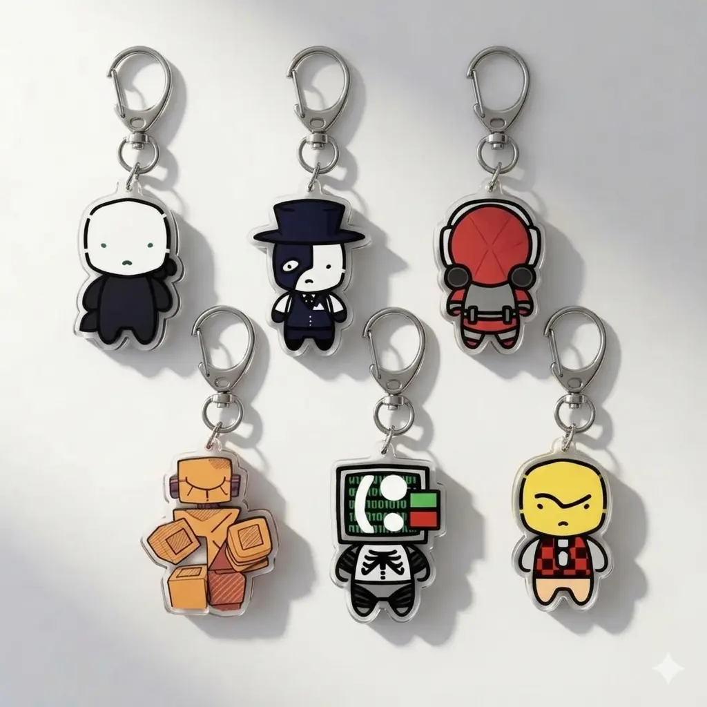 Die Of Death Acrylic Keychain