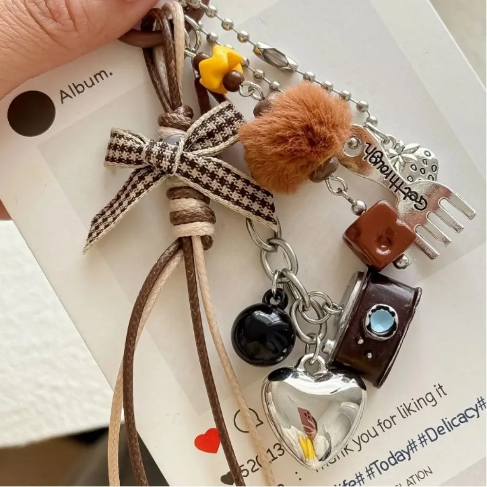 New High Quality Fashion Vintage Resin Camera Keychain Mini Hanging Handbag Pendant Pendant Keychain Bag Accessories Gift