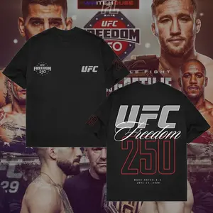 Fields UFC FREEDOM 250 T-SHIRT, UFC Tshirt MMA Fan, UFC MMA Tee, UFC Champions Sports Shirt, UFC Fan Custom Vintage Design, Custom Bootleg UFC Tee, UFC Vintage Tee, UFC Merch Direct-to-garment Breathable Printing