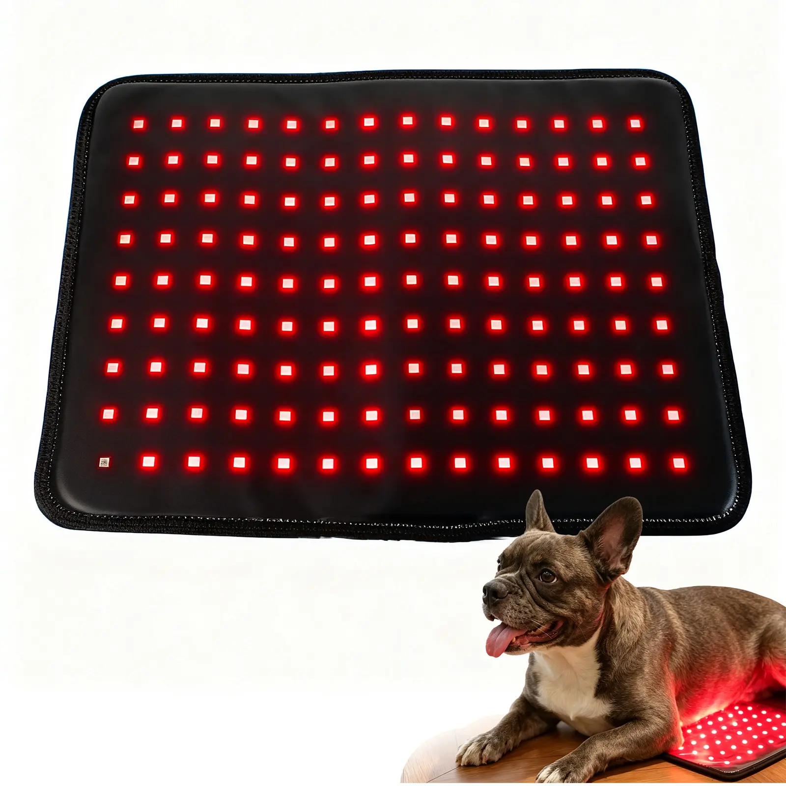 Portable Bendable Red Infrared Light Therapy Pad for Pets - 126-LED 660nm & 850nm Device with Timer, Pulse Modes for Health, Inflammation Relief, Muscle Therapy, Joint Pain
