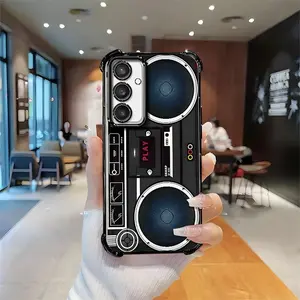 Vintage 80s Boombox Cassette Phone Case for 【Galaxy S24 Fe】 | MagSafe Ready, Unique Cool Design Protective Case.666