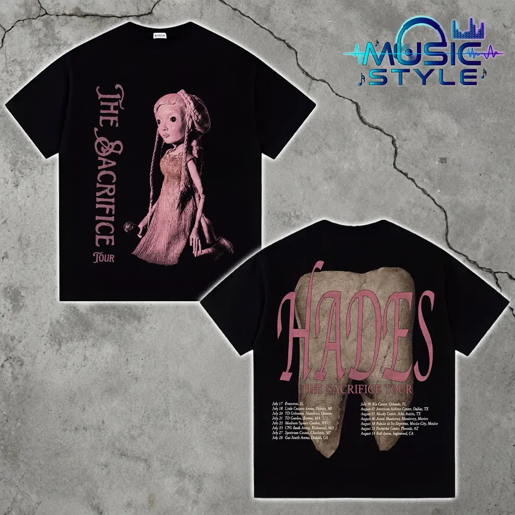 Melanie Martinez - Hades: The Sacrifice Tour 2026 Premium Cotton T-Shirt Graphic Alternative Pop Melanie Martinez Fan Merch Gift For Music Lover,Vintage Fan Merch for Music Lovers S–5XL