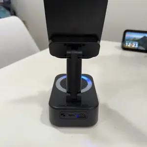 Product Review of IMOLI Wireless Audio Induction Bluetooth Speaker with Emergency Charging 5in1 Phone Holder Power Bank LED Nightlight for Tablet iPhone Android 5.3 Connectivity 1500mAh Battery 100Hz-20kHz Frequency Response New Design Durable Smart Device from D**a B**s