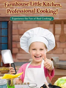 Mini Real Cooking Kitchen Toy Set with Complete Accessories for Girls Boys 3+