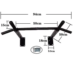 Heavy-duty Indoor Pull-Up Bar with Non-Slip Grips and Door Clamps
