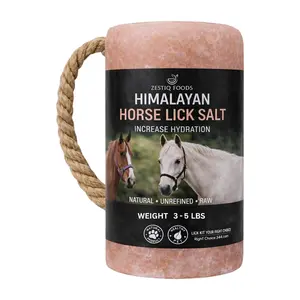 ZF HIMALAYAN PINK ROCK SALT, ANIMAL LICK SALT  3-5 LB (1-PACK)