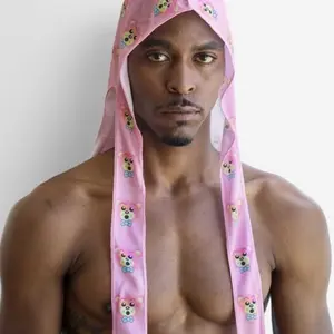 CIRCUS BEAR PINK SILKY UNISEX DURAG!