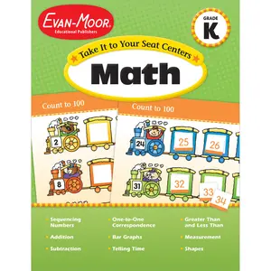 USED-Take It to Your Seat Math Centers Grade K by Evan-Moor Educational Publishers (Paperback)