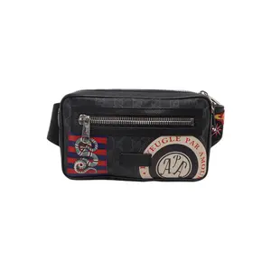 Pre-owned GUCCI Canvas Belt Bags GG Supreme Night Courrier Belt Bag / Crossbody Bag
