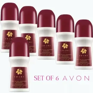 Avon Imari Roll-on Deodorant Set of 6 Classic Fragrance 2.6 oz Antitranspirant Protection for Ultimate Freshness