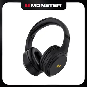 MONSTER Noise Cancelling Headphones, Bluetooth 6.0Wireless Over-Ear Headphones, 25H Playtime, Deep Bass HiFi Sound, Comfortable Foldable Design, Built-in Mic, Compatible with iPhone, Android, Laptop & PC for Home Office Calls