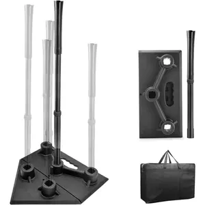 Heavy Duty Baseball and Softball Portable Travel Batting Tee.Adjustable 5-Position Baseball and Softball Batting Tee.Hitting Tee for Any  Player Baseball