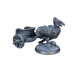 Detail-Rich 3D Printed Resin Dead End War Chariot, ResinQuest Miniatures Battle Accessory for Tabletop RPG Terrain, Unpainted Customizable Home Decor Statue
