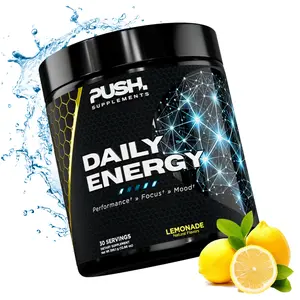 Push Supplements Daily Energy Drink Mix for Workout and Daily Energy and Focus