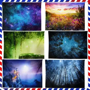 Hot-Selling Internet Celebrity Forest Tapestry Printed Wall Tapestry Fabric Hanging Painting Customizable Customer Pattern Tapestry