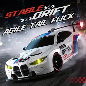 Remote Control Drift Car, 2.4GHz Proportional Throttle, Replaceable Tires, LED Lights, Long Battery Life, Suitable for Ages 8+, Drift Rc Car