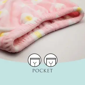 Winter Women's Cute Plush Pajama Pants Cartoon Fluffy Warm Sleepwear Comfortable Loose Elastic Waist Home Pants