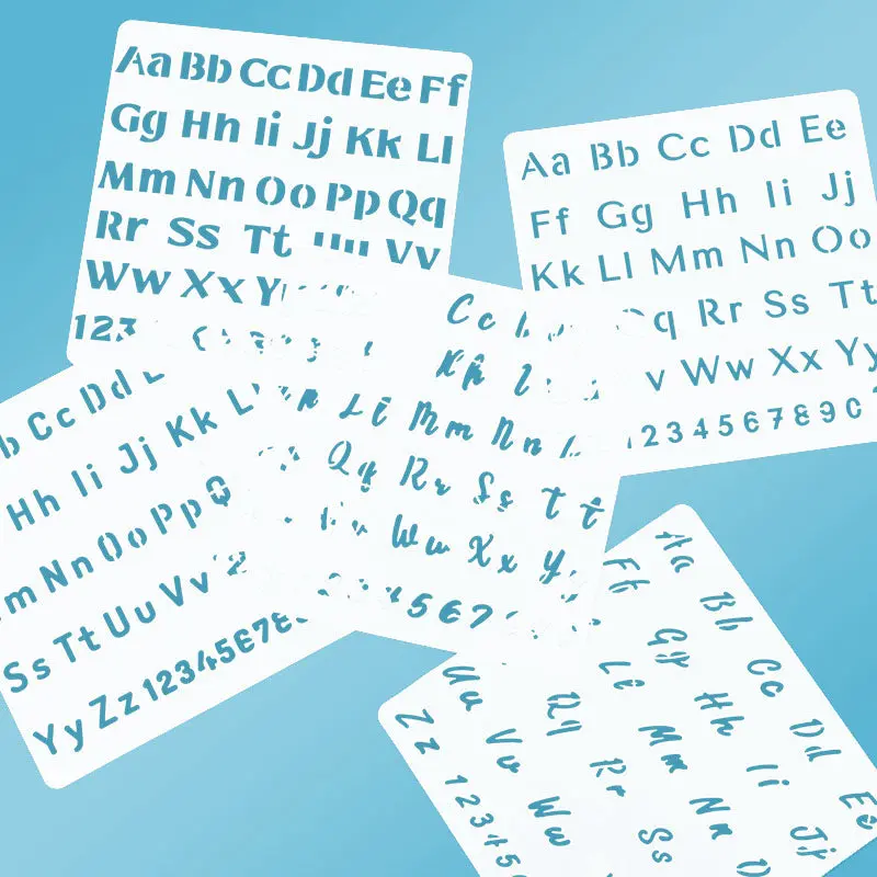 Lettering Stencil Set (5 pcs) Lettering Stencil Set (5 pcs)