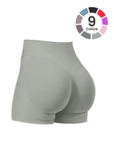 Women’s Seamless Lift Shaping Gym Shorts, Comfortable Gym Shorts Enhance Flexibility, Perfect for Fitness and Workout Attire, Stretch Shorts