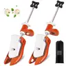 Metal Adjustable 3D Shoe Stretcher, Footwear Care Accessory for Wide Feet & Tight-Shoe Wearers, Relieves Foot Tightness & Corns Pressure, Maintains Shape, Orange, Fits Men’s & Women’s Casual Wear