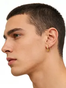 Minimalist Smooth Hoop Earrings, Titanium Steel Material, Unisex, Suitable for Daily Wear, Dates, Parties, Gift, Fashion Jewelry