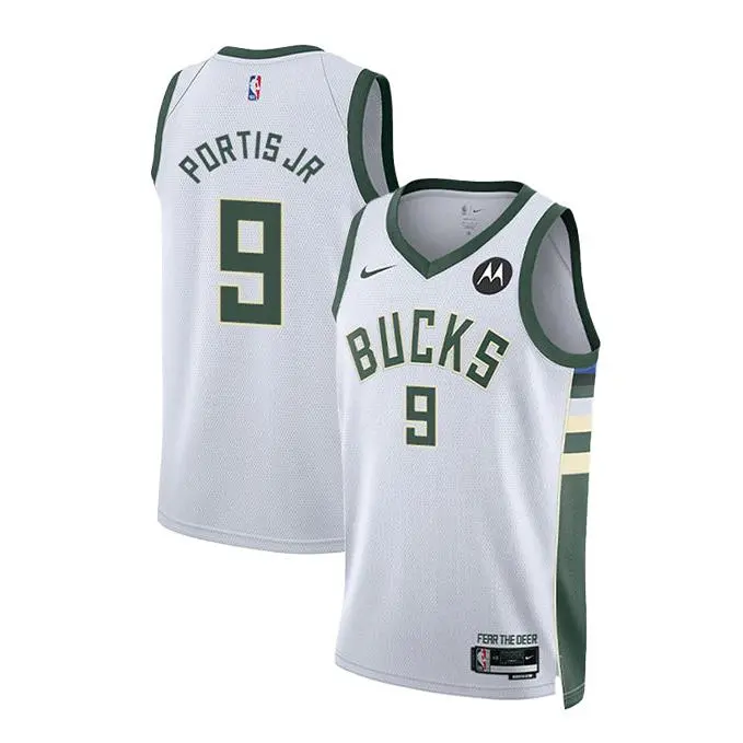 Nike 2022 Association Edition Bobby Portis Milwaukee Bucks Swingman Jersey