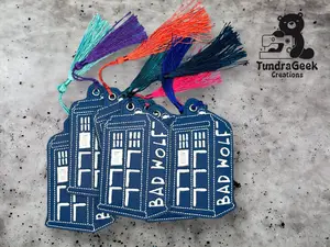 Bad Wolf Tardis Bookmark