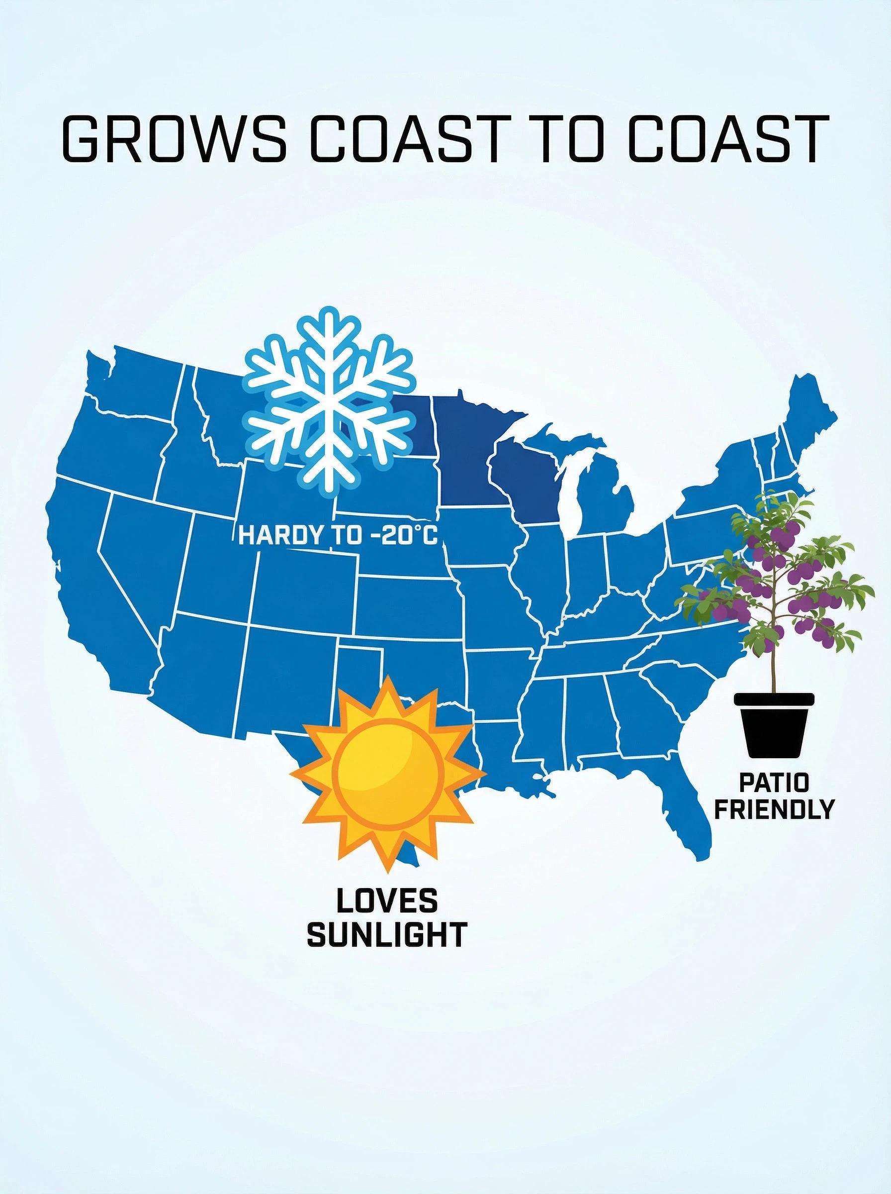 Live Exclusive Heirloom Non-GMO Grafted Plum Tree Sapling – Live Perennial Fruit Tree for Outdoor Garden & Backyard Planting