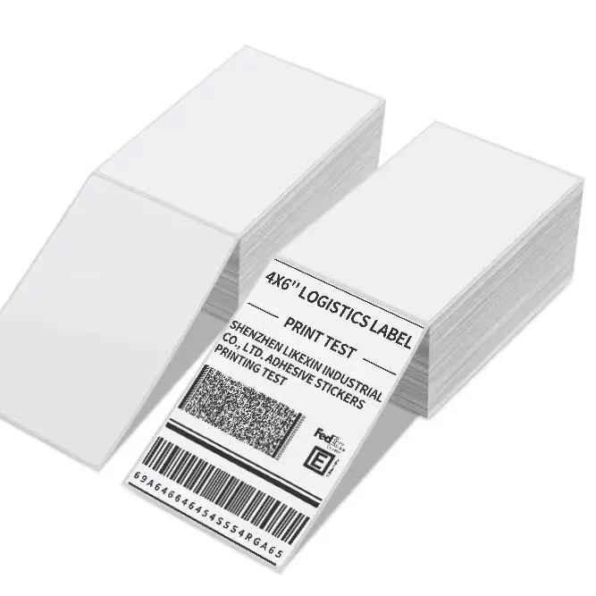 500 Label Thermal 4x6" Logistics Label for Printing Test - Shenzhen Linexin Industrial Co. Ltd. Adhesive Stickers